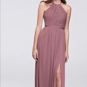 David’s Bridal Lace Bridesmaid Dress